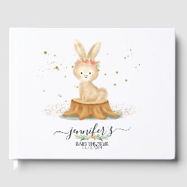 Livro De Visitas Lovely Bunny Rabbit wildlife farm forest