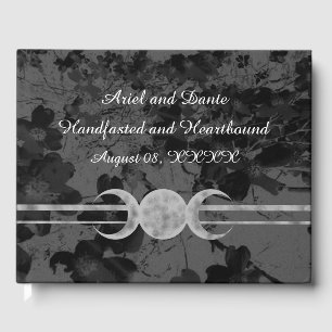 Livro De Visitas Lua tripla gótico Handfasting Wedding floral Ste