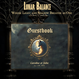 Livro De Visitas Lunar Balance – Where Shadows Embrace the Light. 