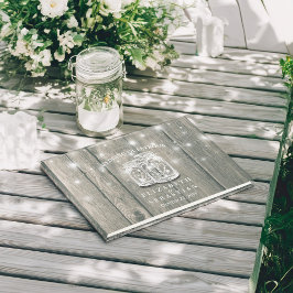 Livro De Visitas Luz de Corda Mason Jar Chic Mason Chic Guestbook C