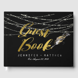 Livro De Visitas Luzes de Corda de Caneta da pena Casamento persona