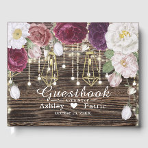 Luzes de Corda de Madeira Floral Rustic