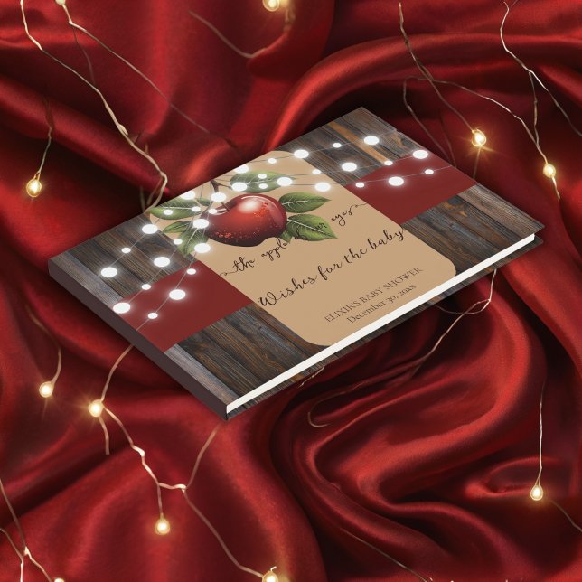 Livro De Visitas Maçã do nosso Chá de fraldas de queda (Criador carregado)