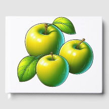 Maçãs verdes brilhantes