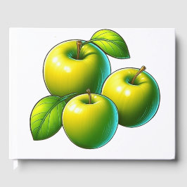 Livro De Visitas Maçãs verdes brilhantes