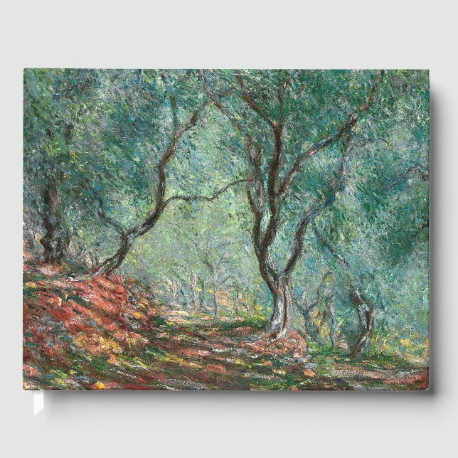 Livro De Visitas Madeira de oliveira nos Jardins Moreno (por Monet) (Frente)