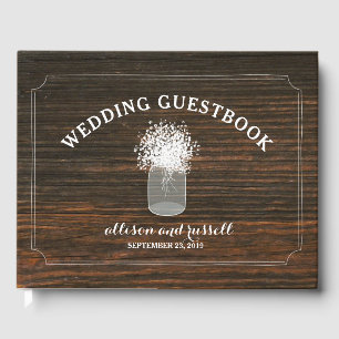 Livro De Visitas Madeira do celeiro + Guestbook do casamento do