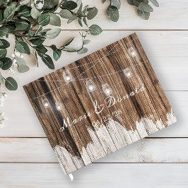 Livro De Visitas Madeira russa e candeeiros