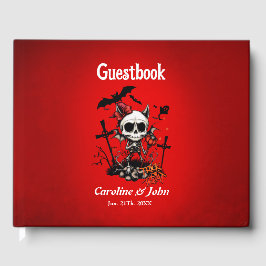 Livro De Visitas Mágica de abóbora e diversão óssea.