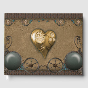Livro De Visitas Magnífico coração de steampunk