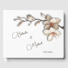 Livro De Visitas Magnólia em 3D | Casamento