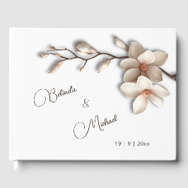 Livro De Visitas Magnólia em 3D | Casamento