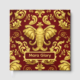 Livro De Visitas Mara Trumpeting Glory: Crimson & Gold Regal Elepha