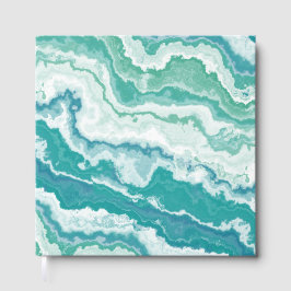 Livro De Visitas marbled sea foam :