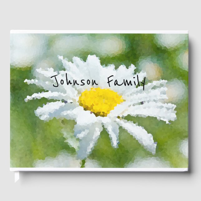 Livro De Visitas Margarida, flor, verão (Frente)