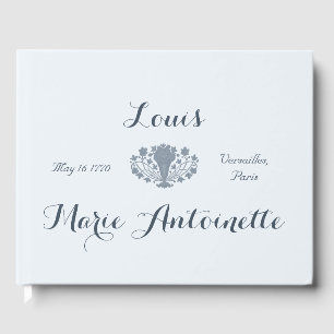 Livro De Visitas Marie Antoinette Wedding Rococo Dusty Blue
