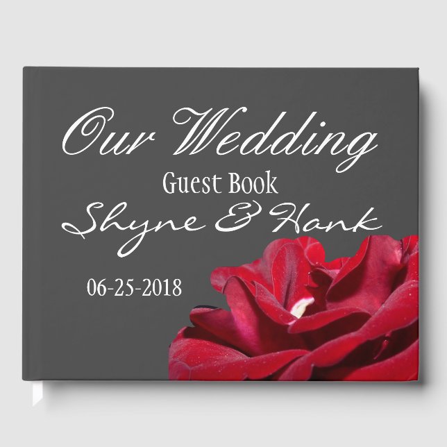 Livro De Visitas Marsala Wedding Guestbook (Frente)