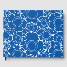 MATRIZ FLORAL ABSTRATA EM AZUL REAL