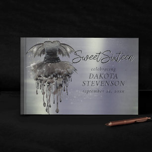 Livro De Visitas Mau Fairy Gown Sheen Gótica Black Vampy Rock She