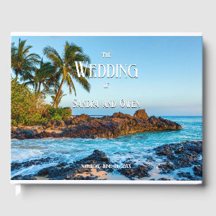 Livro De Visitas Maui Secret Beach, Tropical, Paraíso, Casamento