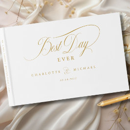 Livro De Visitas MELHOR DIA DE TODOS! Elegante, Casamento