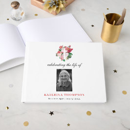 Livro De Visitas Memorial Celebrando A Vida Do Funeral Fotográfico