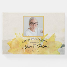Livro De Visitas Memorial da Vida dos Daffodils Amarelos