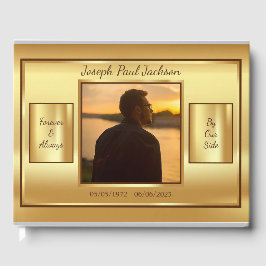 Livro De Visitas Memorial de Fotografias Dourada