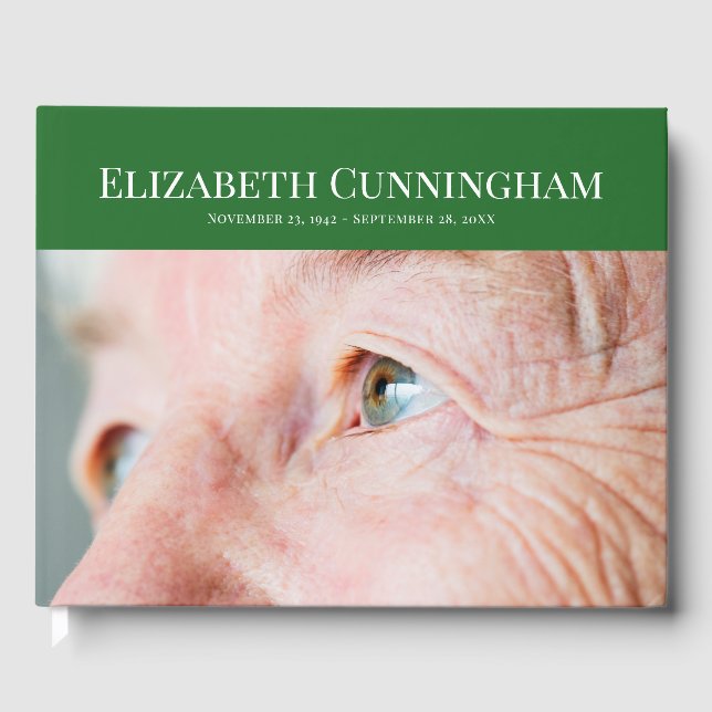 Livro De Visitas Memorial de Fotografias Personalizadas Clássico (Frente)