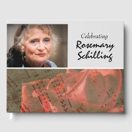 Livro De Visitas Memorial de Música de rosa e Folha