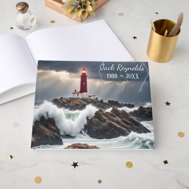 Livro de Visitas Memorial do Farol na Tempestade (Frente aberta)