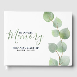 Livro De Visitas Memorial Eucalyptus Simples