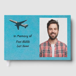 Livro De Visitas Memorial Lembrança Avião Piloto Voando