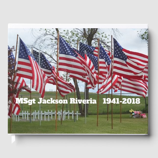 Livro De Visitas Memorial Militar Americano de Bandeiras e Cruzes (Frente)