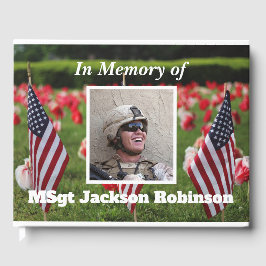 Livro De Visitas Memorial Personalizado de Imagens Veteranas Americ
