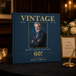 Livro De Visitas Memórias de 60 Anos de Idade Vintage