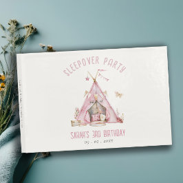 Livro De Visitas Meninas Rosa Tendentes Festa de aniversário Escane