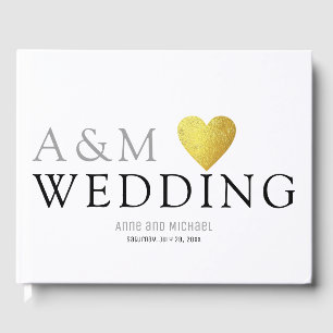 Livro De Visitas mensagens & assinaturas do casamento brancas