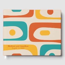 Livro De Visitas Mid Century Modern Retro Piquet Personalized