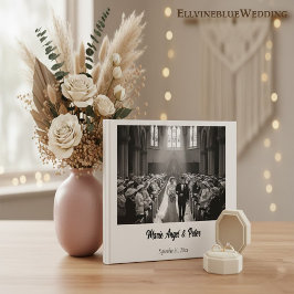 Livro De Visitas Minimalist Elegant Photo Typography Wedding