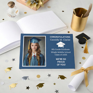 Livro De Visitas Minimalist Photo 8th Grade Graduation Yard Sign