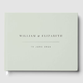 Livro De Visitas Minimalist Wedding  | Pale Sage