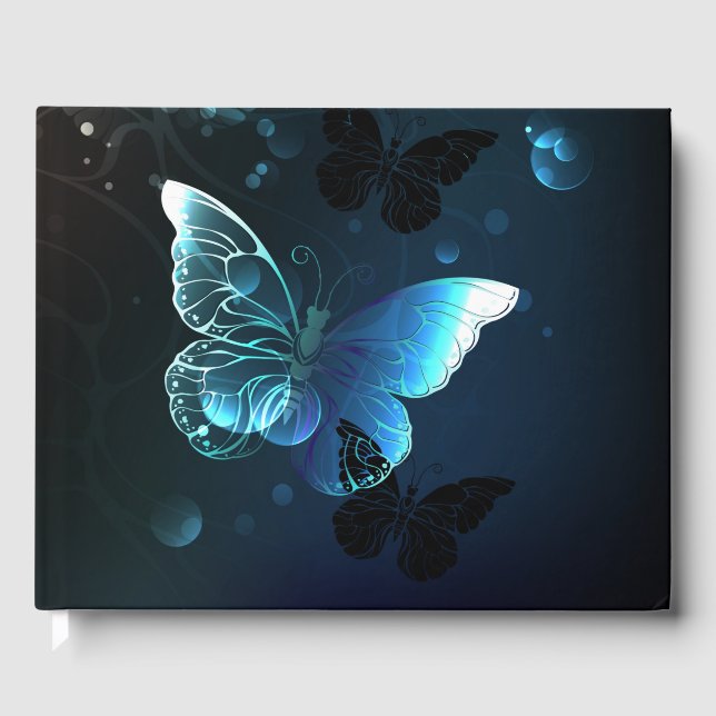 Livro De Visitas Mint Night Butterflies (Frente)
