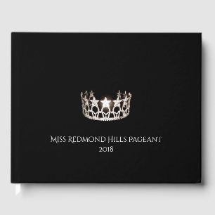 Livro De Visitas Miss EUA tipo Silver Crown Guest Book