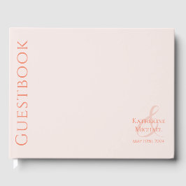Livro De Visitas Modern Blush-Wedding