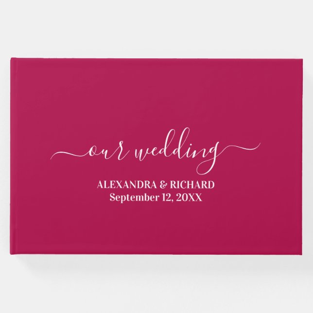 Livro De Visitas Modern Boho Floral Wedding (Frente)