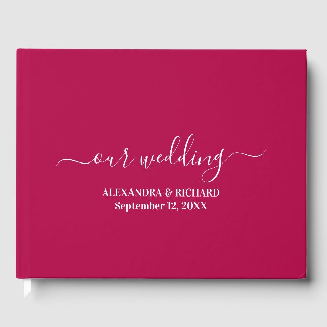 Livro De Visitas Modern Boho Floral Wedding (Frente)