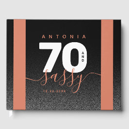 Livro De Visitas Modern Girly Copper 70 e Sassy