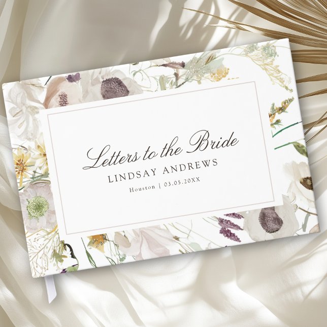 Livro De Visitas Modern Spring Bridal Shower (Modern Spring Boho Bridal Shower Guest Book)