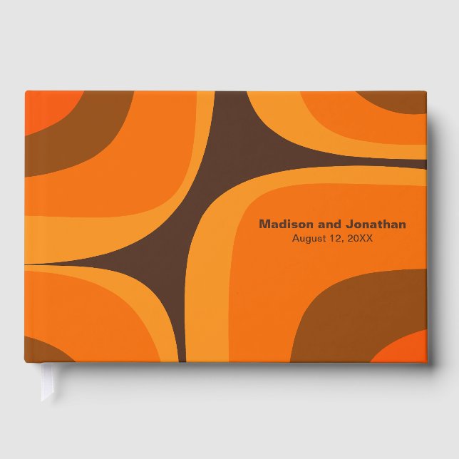 Livro De Visitas Modernista moderno do Groove Retroativo do meio sé (Frente)